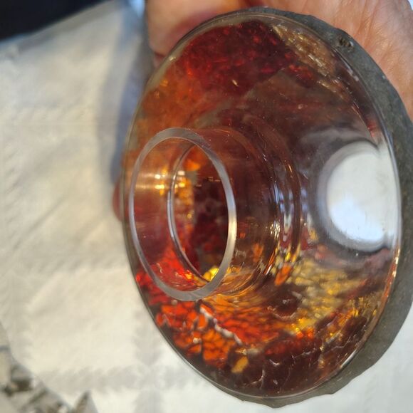 Vintage Yankee Candle Small Mosaic Glass Candle Shade. Y1 - Picture 4 of 5